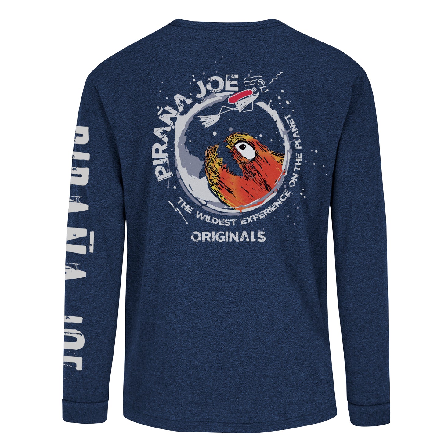 Classic Tee Blue Heather Long Sleeve Deep Water Joe