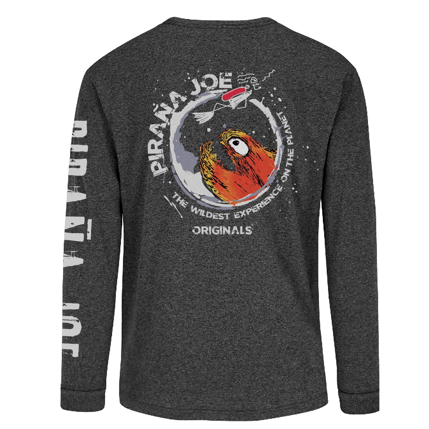 Classic Tee Black Heather Long Sleeve Deep Water Joe