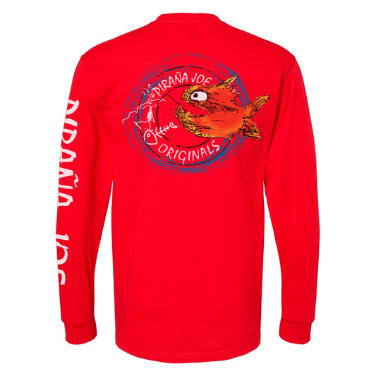 Classic Tee Red Long Sleeve PJ Stamp