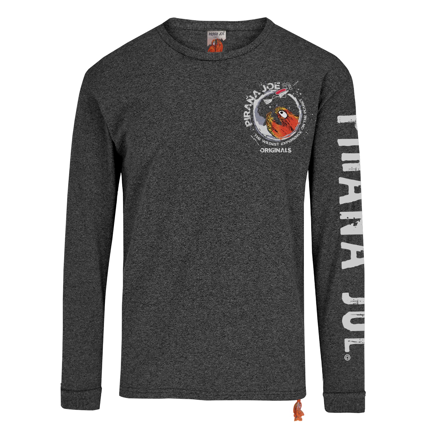 Classic Tee Black Heather Long Sleeve Deep Water Joe