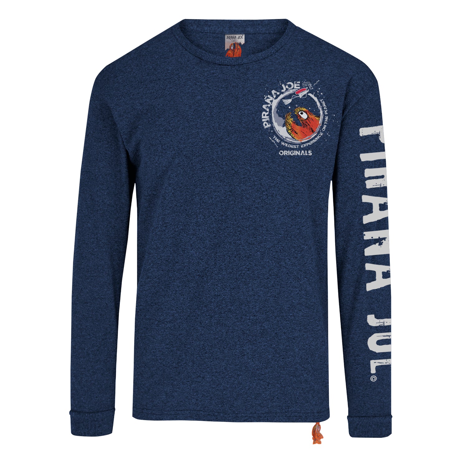 Classic Tee Blue Heather Long Sleeve Deep Water Joe