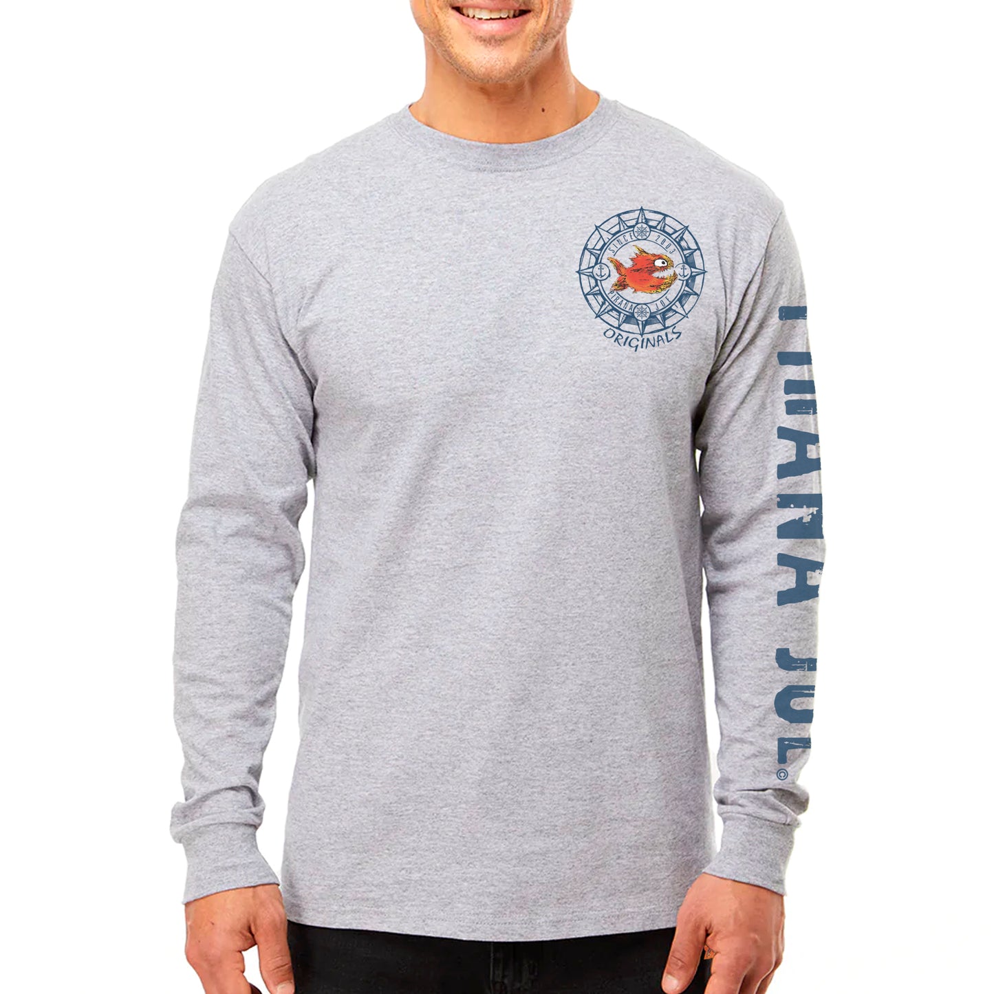 Classic Tee Gray Long Sleeve 16--03